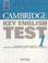 Cover of: Cambridge Key English Test 1 Student's book