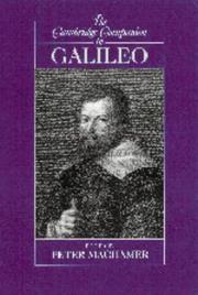 Cover of: The Cambridge companion to Galileo
