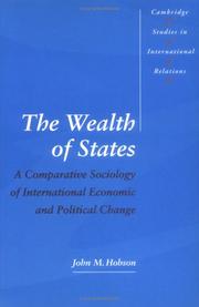 Cover of: The wealth of states by John M. Hobson