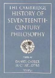 Cover of: The Cambridge History of Seventeenth-Century Philosophy 2 Volume Hardback Set by Daniel Garber, Michael Ayers