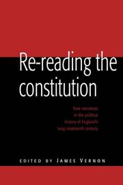 Cover of: Re-reading the Constitution by James Vernon