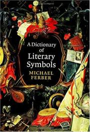 Cover of: A dictionary of literary symbols