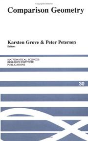 Cover of: Comparison geometry by edited by Karsten Grove, Peter Petersen.