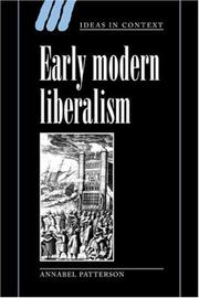 Cover of: Early modern liberalism