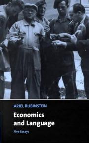 Cover of: Economics and Language