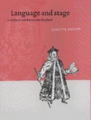 Cover of: Language and stage in medieval and Renaissance England