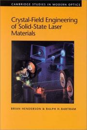 Cover of: Crystal-Field Engineering of Solid-State Laser Materials (Cambridge Studies in Modern Optics)