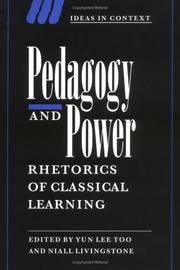 Cover of: Pedagogy and power by edited by Yun Lee Too and Niall Livingstone.