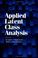 Cover of: Applied Latent Class Analysis