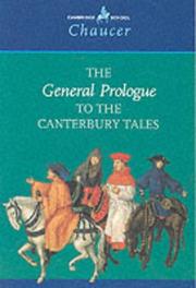 Cover of: The General Prologue to the Canterbury Tales (Cambridge School Chaucer)