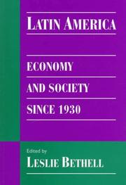 Cover of: Latin America: Economy and Society since 1930