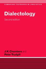 Dialectology by J. K. Chambers