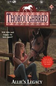 Cover of: Allie's Legacy (Thoroughbred Series #70)