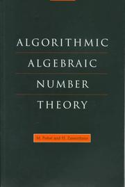 Cover of: Algorithmic Algebraic Number Theory (Encyclopedia of Mathematics and its Applications)