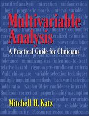 Cover of: Multivariable analysis | Mitchell H. Katz