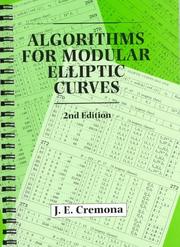 Cover of: Algorithms for modular elliptic curves