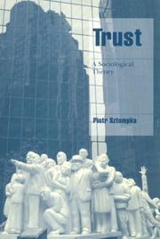 Cover of: Trust by Piotr Sztompka