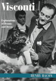 Cover of: Visconti: Explorations of Beauty and Decay