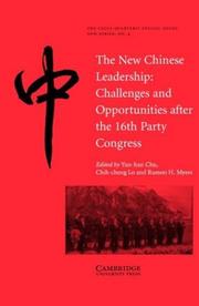 Cover of: The New Chinese Leadership by 