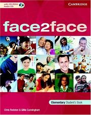 Cover of: face2face Elementary Student's Book with CD ROM/Audio CD (face2face)