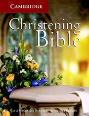 Cover of: KJV Christening Bible White Hardcover KJ11W | 