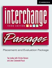 Cover of: Interchange Passages Placement Evaluation Package (Interchange Third Edition)