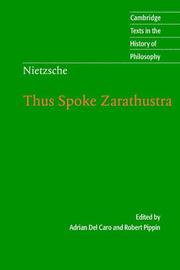 Cover of: Nietzsche by Friedrich Nietzsche