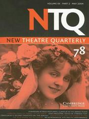 Cover of: New Theatre Quarterly 78 (New Theatre Quarterly)