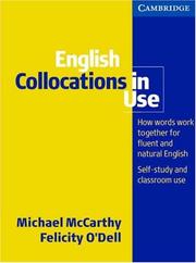 Cover of: English Collocations in Use Intermediate (Face2face S.) by Michael McCarthy, Felicity O'Dell