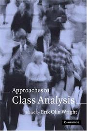 Cover of: Approaches to Class Analysis by Erik Olin Wright