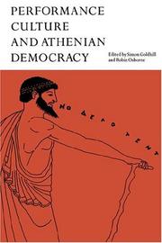Cover of: Performance Culture and Athenian Democracy