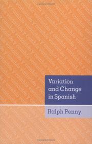 Cover of: Variation and Change in Spanish