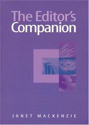 Cover of: The editor's companion by Janet Mackenzie