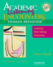 Cover of: Academic Listening Encounters: Human Behavior: Listening, Note Taking, and Discussion (Academic Encounters)