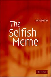 Cover of: The Selfish Meme by Kate Distin