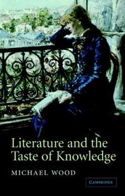 Cover of: Literature and the Taste of Knowledge (The Empson Lectures)