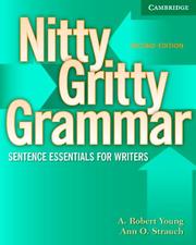 Cover of: Nitty Gritty Grammar  Student's Book: Sentence Essentials for Writers