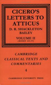 Cover of: Cicero by Cicero, D. R. Shackleton Bailey
