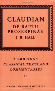 Cover of: Claudian by Claudius Claudianus