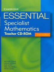 Cover of: Essential Specialist Mathematics Third Edition Teacher CD-Rom (Essential Mathematics)