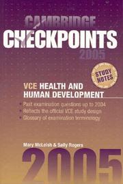 Cover of: Cambridge Checkpoints VCE Health and Human Development 2005 (Cambridge Checkpoints)