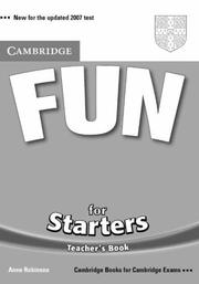 Cover of: Fun for Starters Teacher's Book
