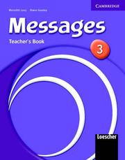 Cover of: Messages 3 Teacher's Book 3 Italian Version (Messages)