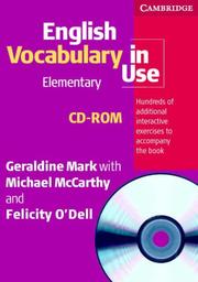Cover of: English Vocabulary in Use Elementary CD-ROM (Vocabulary in Use)