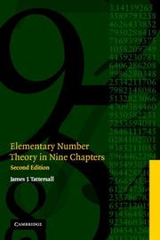 Cover of: Elementary Number Theory in Nine Chapters