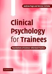 Cover of: Clinical Psychology for Trainees: Foundations of Science-Informed Practice