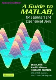 Cover of: A Guide to MATLAB: For Beginners and Experienced Users