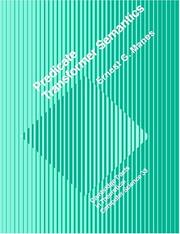 Cover of: Predicate transformer semantics by Ernest G. Manes, Ernest G. Manes