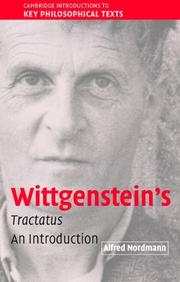 Cover of: Wittgenstein's Tractatus: An Introduction (Cambridge Introductions to Key Philosophical Texts)