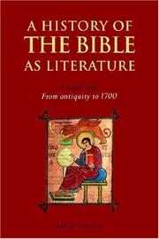 A History of the Bible as Literature by David Norton